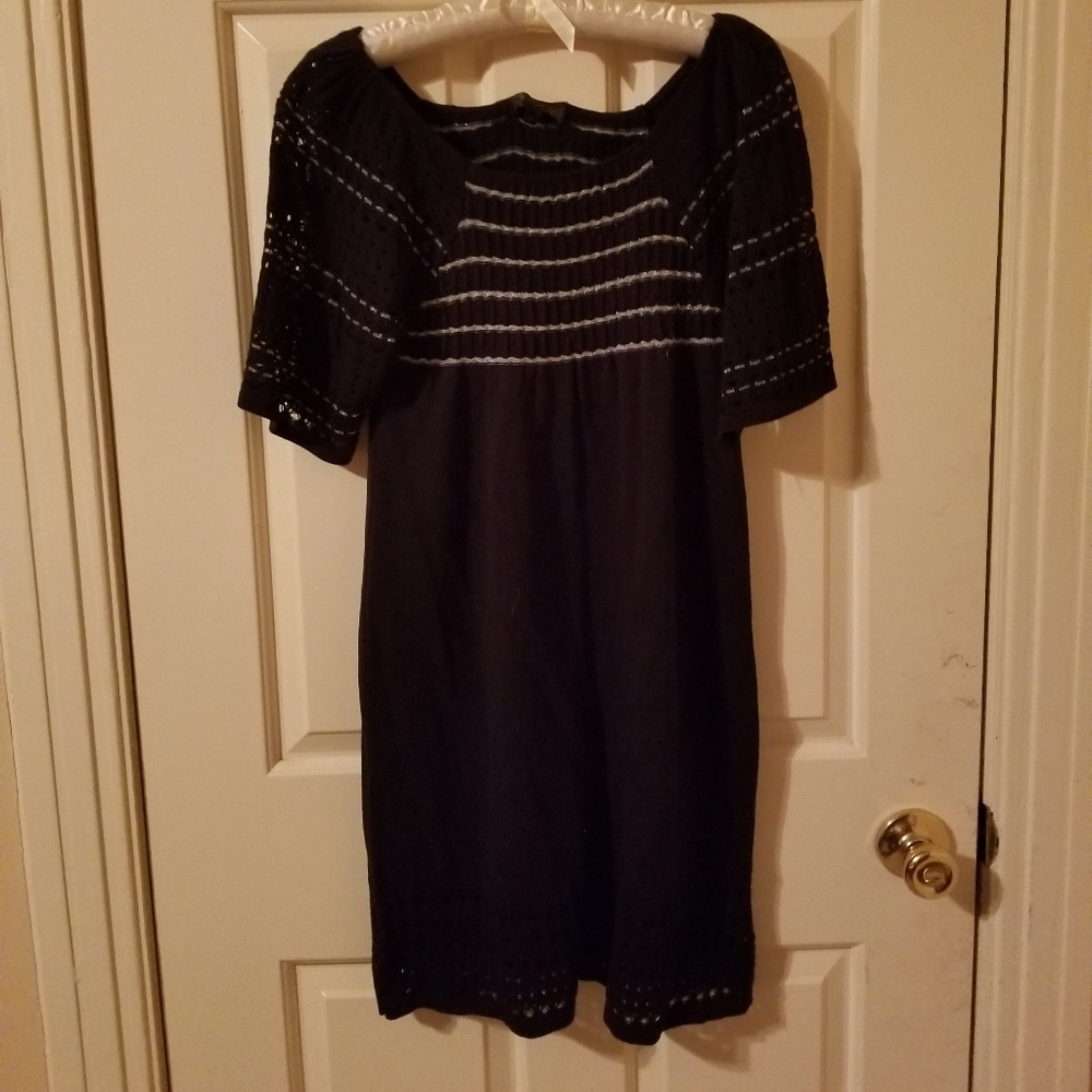 Black dress with silver details